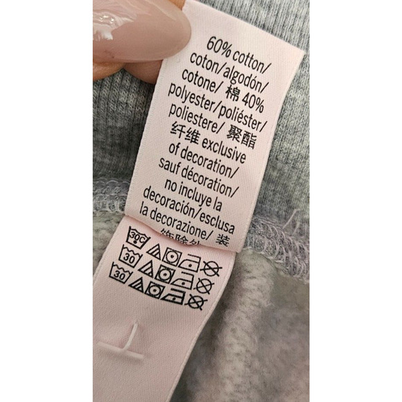 Victorias Secret Sweatpants Small Gray Lace Up High Rise Jogger Pants Lounge - Picture 11 of 11